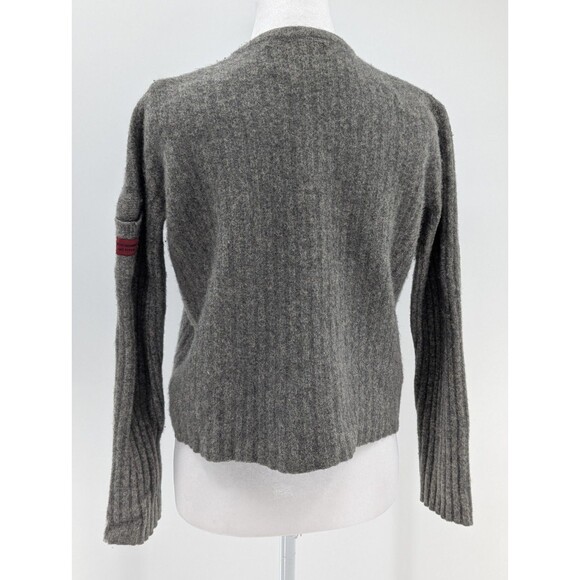 Abercrombie & Fitch Lambswool Vintage 90s Chunky Fisherman Sweater Size Small - Picture 7 of 7